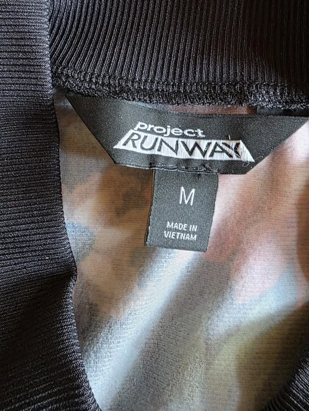 Project Runway Zip Up Floral Sports Jacket Womens Medium